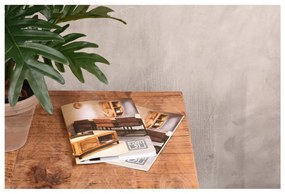 Čierny odkladací stolík s doskou z mangového dreva LABEL51 Box