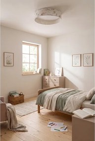 Brilagi-LED Stmievateľné svietidlo VELVET SM. 24W/230V 3000-6000K priemer 45 cm biela/kvetinový vzor WT+DO