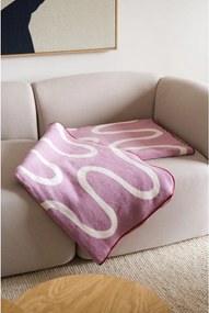 Ružová deka 150x200 cm Swirl – noo.ma