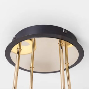 Zuma Line MX7170-8-3BGT - LED stmievateľný prisadený luster LARA LED/60W/230V zlatá/čierna