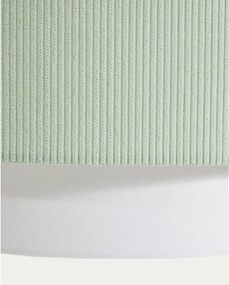 Biele/tyrkysovomodré detské svietidlo s textilným tienidlom Bianella – Kave Home