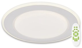 TOP-LIGHT Stropné moderné LED osvetlenie NORMAN 40B RC, 51W, ďalej. ovládanie, 40cm, okrúhle, biele