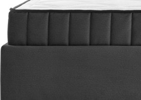 Posteľ Joy 160x200 cm, grafitovo šedá látka