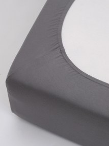 Jersey plachta s elastanom Deluxe 120 × 200 cm – tmavosivá
