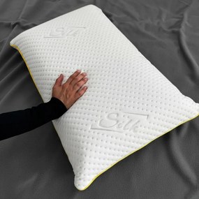 Vankúš z pamäťovej peny Azonelo výška 16 cm - poťah s hodvábom