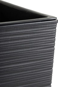 Plastový květináč Porto Riflo 57x30x30 cm černý