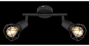 Globo - LED Bodové svietidlo XARA 2xE14/6W/230V čierna