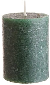 RUSTIC Sviečka 9 cm - tm. zelená