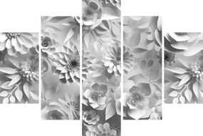Obraz - Biele kvety (150x105 cm)