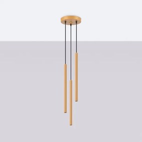 Sollux SL.1342 - Luster na lanku ARCHE 3xG9/8W/230V zlatá