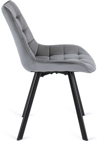 PROXIMA.store - Čalúnená jedálenska stolička RICK FARBA: béžová, MATERIÁL: zamat