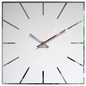 Dekorstudio Moderné nástenné hodiny EXACT biele
