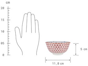 ORNAMENTS Miska 240 ml - červená