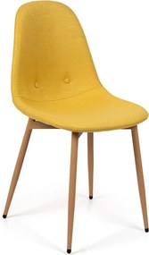 Set - 4 ks Jedálenská stolička AVENBERG RIVA žltá