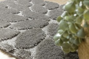 Kúpeľňový koberček SUPREME STONES kamienky, sivý