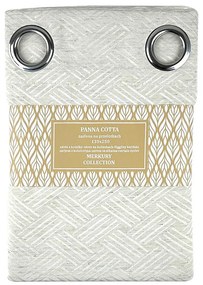 Záves na prechodkách Panna Cotta 135x250 natural Merkury Home