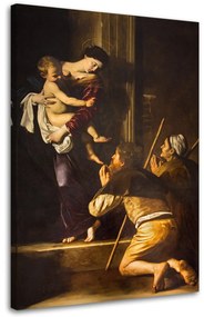Obraz na plátně REPRODUKCE Caravaggio, Madona z Loreta - 80x120 cm