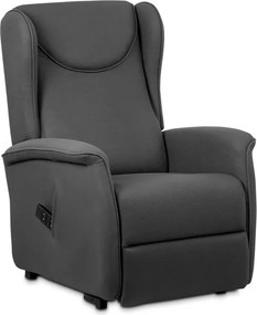 Polohovacie kreslo sivé, elektrické TV-1192 GREY2