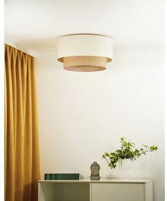 Duolla - Stropné svietidlo BOHO 1xE27/15W/230V pr. 45 cm béžová/hnedá