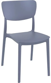 MONNA záhradná stolička bez podrúčok dark grey