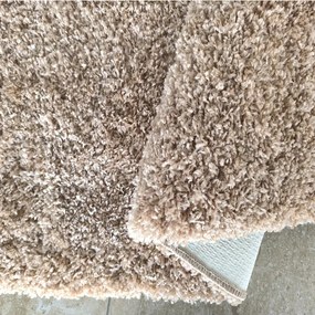 Shaggy koberec s vysokým vlasom v karamelowej farbe Camel Rozmer: 60x100 cm