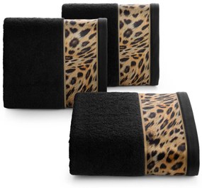 BAVLNENÝ UTERÁK EVA MINGE23 70X140 CM ČIERNA