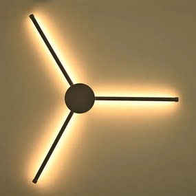 Brilagi - LED Nástenné svietidlo LUGO TRE LED/14W/230V čierna