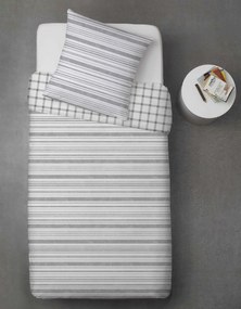 Obliečky z Renforcé bavlny LINKY sivé Rozmer obliečky: 70 x 90 cm | 140 x 220 cm