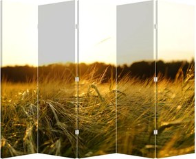 Paraván - Orosená tráva (210x170 cm)
