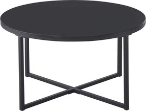 XXXLutz KONFERENČNÝ STOLÍK, čierna, kov, sklo, 80/80/45 cm Carryhome - Stolíky do obývačky - 001088006803