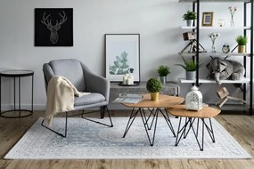 Koberec AKRYL VALENCIA 2328 Modrý/Slonia kosť