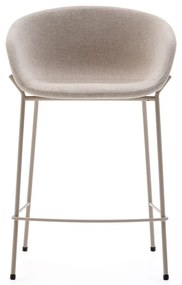 Béžová barová stolička (výška sedadla 65 cm) Yvette – Kave Home