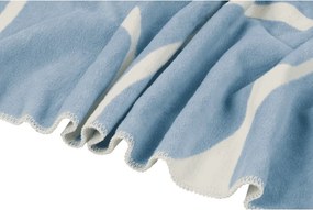 Modrá/krémovobiela deka 150x200 cm Felu – noo.ma