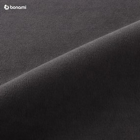 Tmavosivá zamatová rozkladacia rohová pohovka Miuform Stylish Stan, pravý roh