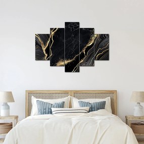 Obraz zlaté abstrakcie (150x105 cm)