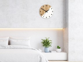 Dřevěné nástěnné hodiny Oxford 33 cm dub přírodní/bílé