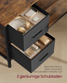 Rohový kancelársky stôl s dvoma boxami LWD098B01