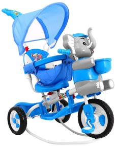 Trojkolesový bicykel Happy Blue Elephant B35-2