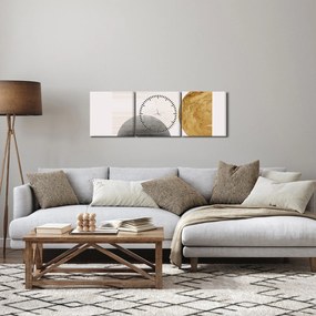 Obraz - Rustic Arches N⁰2 (s hodinami) (90x30 cm)