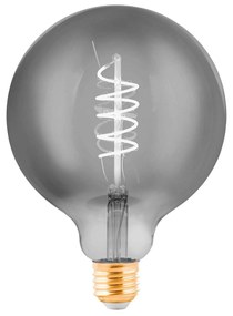 LED globe E27 G125 4W filament čierno-priehľadná