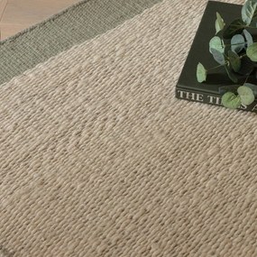 Krémový/šalviovozelený ručne tkaný vlnený koberec 200x290 cm Lima Sage – Asiatic Carpets