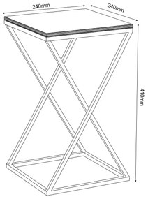 Stojan na kvety 40x24 cm biela