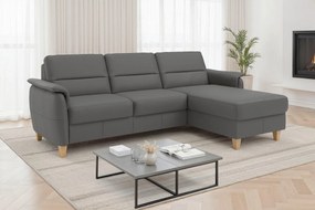 XXXLutz ROHOVÁ SEDAČKA, textil, koža, mokka Sit & More - Sedačky - 00014403323P