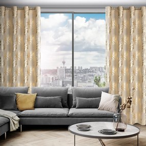 ZÁVES NA KRÚŽKOCH RENI 140X250 CM VZOROVANÁ
