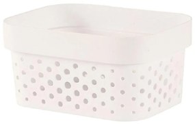 Úložný box zdobený Infinity recyklovaný 1,4l biely 252511