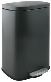 Spirella pedálový odpadkový kôš AKIRA matná šedá oceľ soft-close 30 L 10.21565