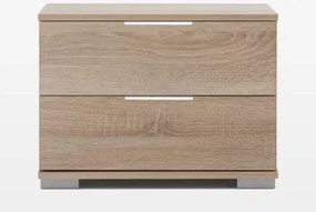 Nočný stolík Easy Plus, 2 zásuvky, dub sonoma%