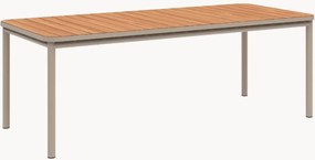 Záhradný jedálenský stôl's doskou z tíkového dreva Kirra, 210 x 90 cm