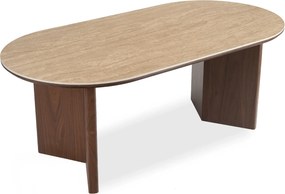 Vintino Jedálenský stôl ARIUS oválny 200 cm – travertín / orech
