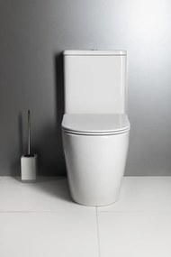 Sapho Sapho, INFINITY RIMLESS WC kombi misa s nádržkou, spodný/zadný odpad, biela, PC105WR